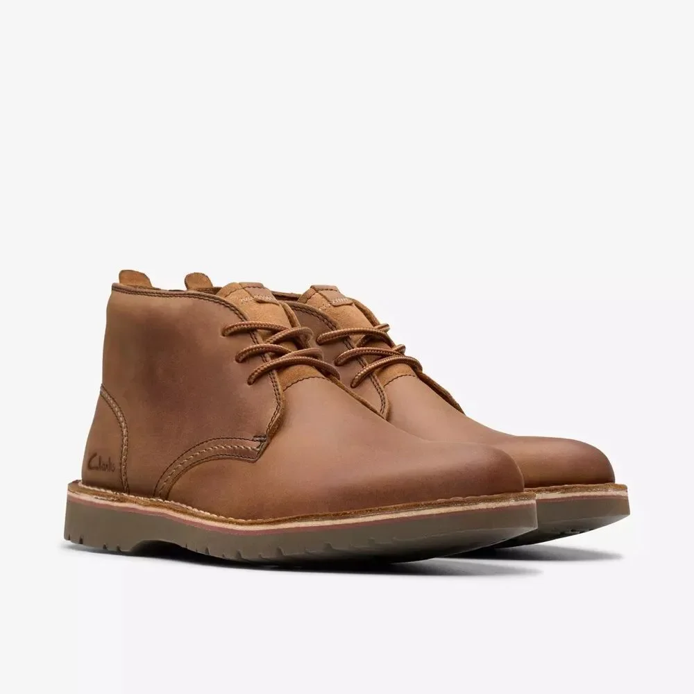 Clarks Eastridge Mid Leather Boot Light Brown Sz 10